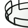 thumbnail image 4 of Home Details Modern Round Design Mirror Vanity Tray in Matte Black, 13" x 13" x 2.05", 4 of 6
