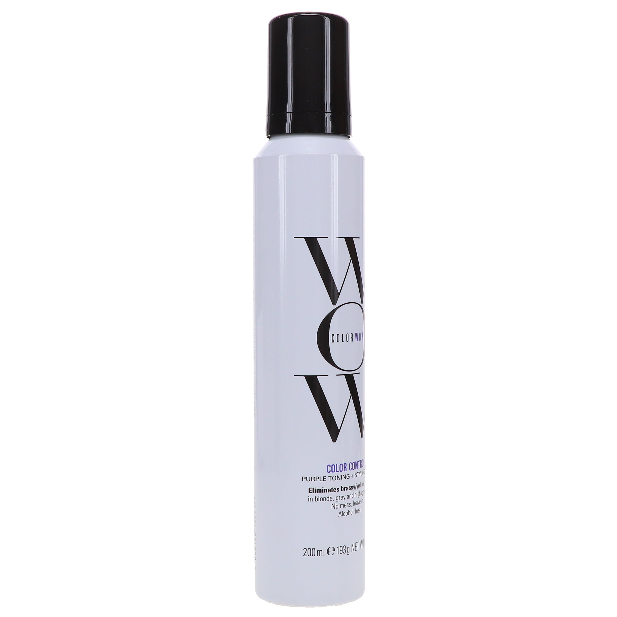 COLOR WOW Color Control Purple Toning + Styling Foam for Light Hair 6.8 oz