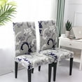 thumbnail image 3 of Stretch Chair Covers Slipcovers Set of 6 Printed Stretchable Dining Chair Slipcover Washable Removable for Kitchen,Hotel,Restaurant, 3 of 6