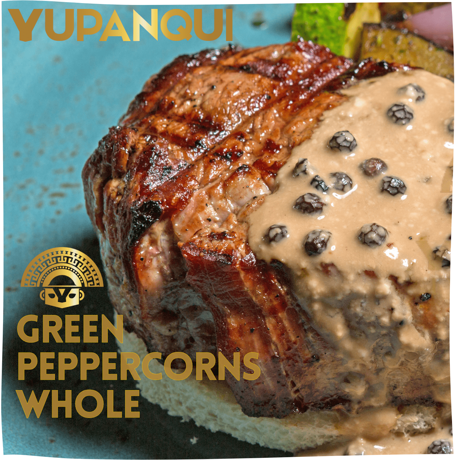 YUPANQUI Whole Green Peppercorns, Ceramic Core Pepper Mill, 2.1 oz