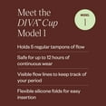 thumbnail image 3 of DIVA Cup & DIVA Wash Combo Pack - Medical Grade Silicone Cup for Period Care - Reusable Menstrual Cup - Cleaner for Period Cup - Cup Model 1 (For Medium to Heavy Flow), 3 of 7