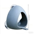 thumbnail image 3 of Grey Window Bird Feeder With Suction Cup Outdoor Tray Style For Garden Courtyard Plastic, 3 of 6