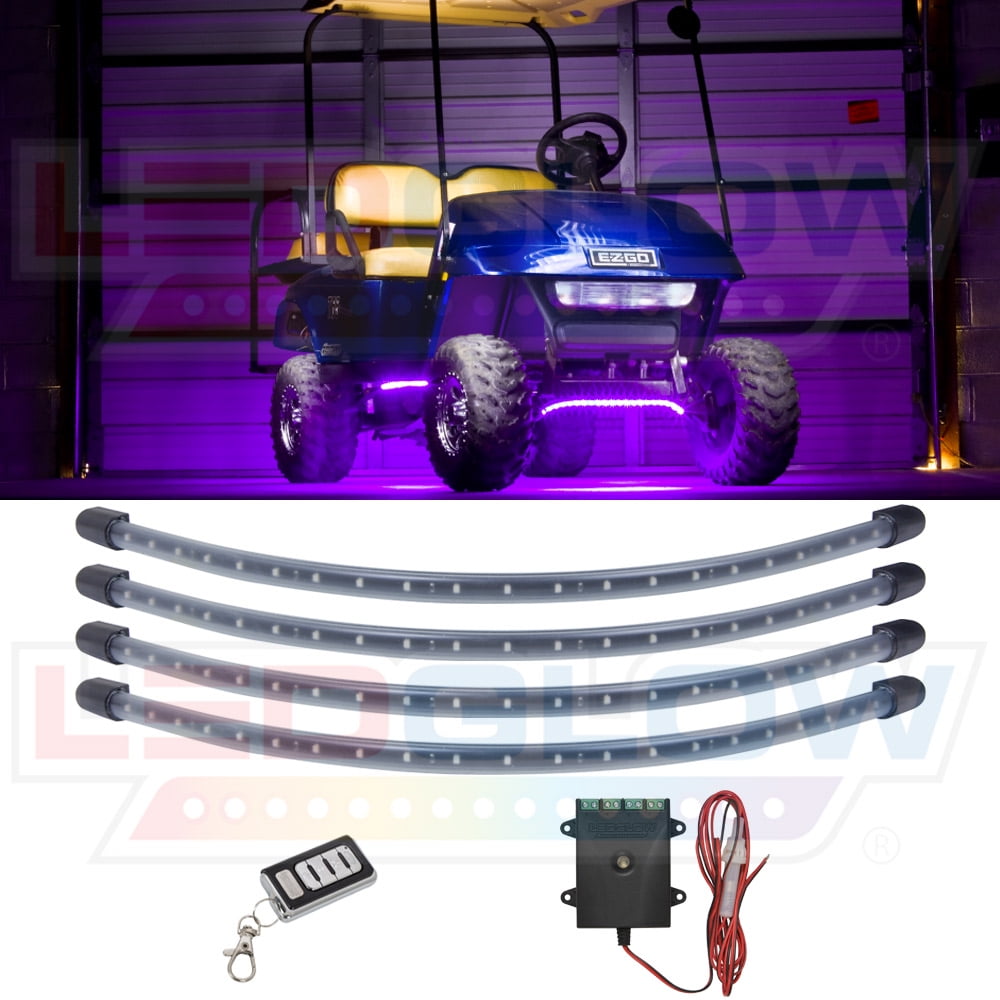 LEDGlow Purple LED Golf Cart Underbody Underglow Light Kit Walmart