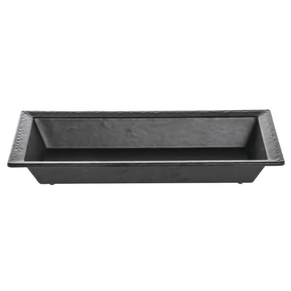 HUBERT® Serving Bowl Melamine Slate Black - 15" L x 8" W x 2" H