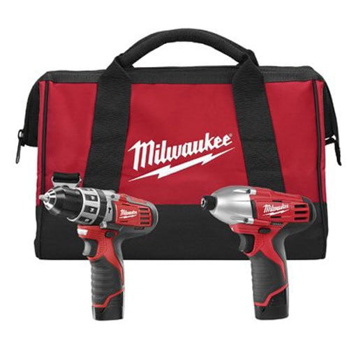 Milwaukee 249722 M12 12V Cordless LithiumIon 2Tool Combo Kit Hammer
