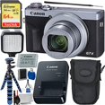 thumbnail image 1 of Canon PowerShot G7 X Mark III Digital Camera (Silver #3638C001) with Advanced Accessory Bundle, 1 of 1