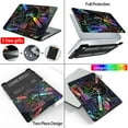 thumbnail image 2 of MTT 2023 Case for Macbook Pro 13 14 16 Colorful Laser Print Hard Cover for Macbook Air 13 13.6 M1 M2 Laptop Bag Keyboard Cover (MB02-Crystal Black,Pro 14 A2442 A2779), 2 of 7