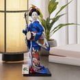 thumbnail image 3 of Muñeca geisha japonesa con kimono, muñeca kabuki, muñeca oriental japonesa, escritorio Estilo F, 3 of 9
