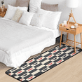 thumbnail image 5 of CURLYOOT Checkered Runner Rug 2'x6' Washable Kitchen Runner Rug Indoor Non Slip Laundry Rugs Retro Hearts Floor Carpet for Hallway Kitchen Entryway Bedroom Living Room, 5 of 9