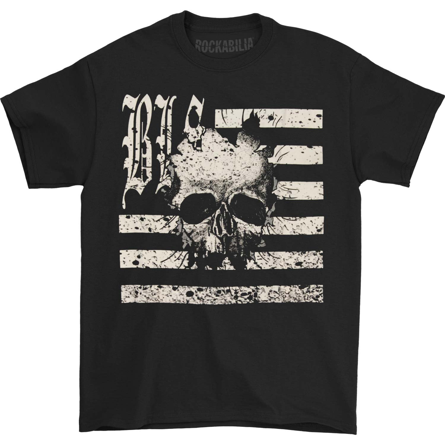 Black Label Society - Black Label Society Men's Skully Flag Tee T-shirt ...