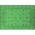 thumbnail image 1 of Ahgly Company Indoor Rectangle Oriental Emerald Green Traditional Area Rugs, 8' x 12', 1 of 4