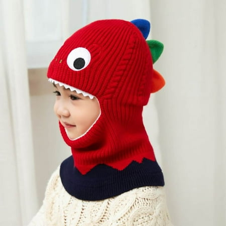 

TOWED22 Baby Hats Toddler Winter Hat Baby Warm Hat Lined Girls Boys Kids Cartoon Winter Hat Scarf Earflap Hood Skullss Dark Gray