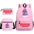 thumbnail image 1 of Mochila Stranger Things, conjunto de tres piezas, mochila escolar para estudiantes, bolsa de lona, 1 of 2