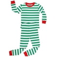 thumbnail image 2 of Elowel Family Matching Christmas Pajamas - Striped Pajama 2-Piece Gift Set, 2 of 3