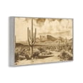 thumbnail image 2 of Stupell Industries Rustic Lodge Vintage Desert Peaks with Saguaro Gray Framed Giclee Art, 18 x 12, by Franklyn Gregory, 2 of 8