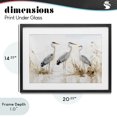 thumbnail image 4 of Stupell Industries Coastal Neutral Blue Herons in Reeds Black Framed Print Under Glass, 20 x 14, by LSR Design Studio, 4 of 8