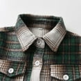 thumbnail image 4 of Gamivast Flannel Toddler Boy Shirt Trendy Button Down Long Sleeve Shacket Jackets Plaid Lapel Collar Red Sweatshirts Kids Fall Tops for 1-12 Years Old, 4 of 5