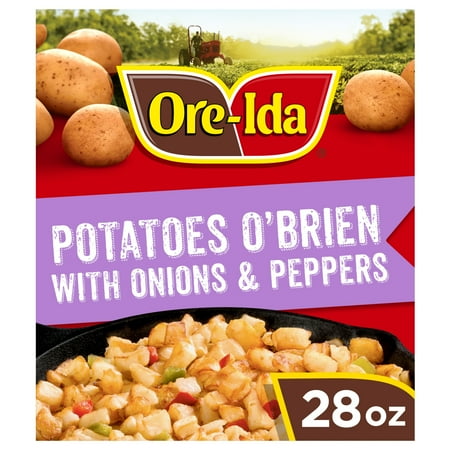 Ore-Ida Potatoes O'Brien with Onions & Peppers Frozen Potatoes, 28 oz Bag
