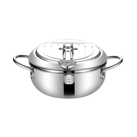 Deep Frying Pot Stainless Steel Fryer Kitchen Cooking Fried Pot with ...