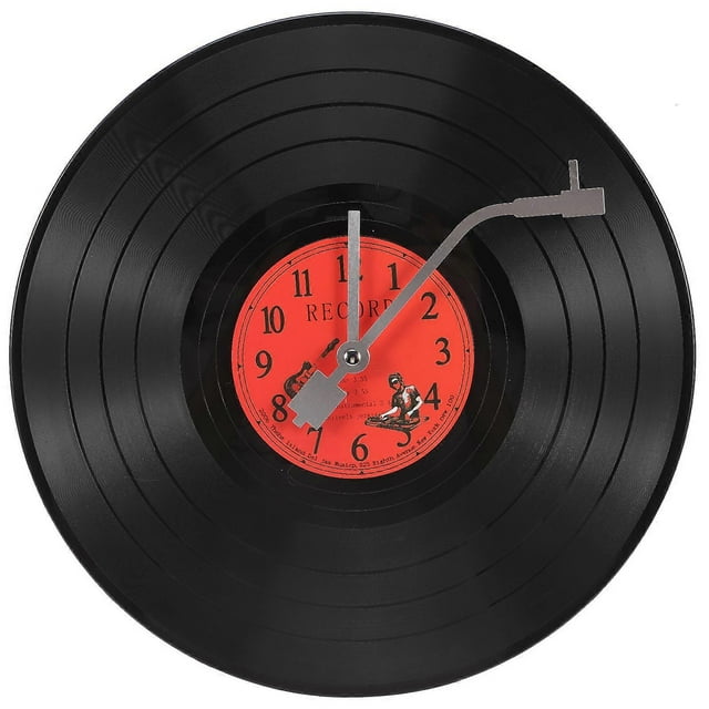 Creative Vinyl Record Shape Wall Clock Decorative Indoors Wall Clock Home Decor