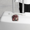 thumbnail image 5 of Square 2Pack PU Leather Flower Cruise Luggage Tag with Privacy Cover and Stainless Steel Ring - Suitable for Travel Handbags Backpacks Luggage Tags, 5 of 6