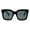 Matte Black (Black), variant on Womens Oversized Fashion Sunglasses Designer Square Frame UV 400 Black Tortoise