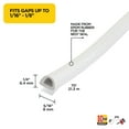 thumbnail image 3 of M-D Building Products 43403 1/4 in. x 5/16 in. x 70 ft. White Premium Rubber Window Seal for Medium Gaps, 3 of 5