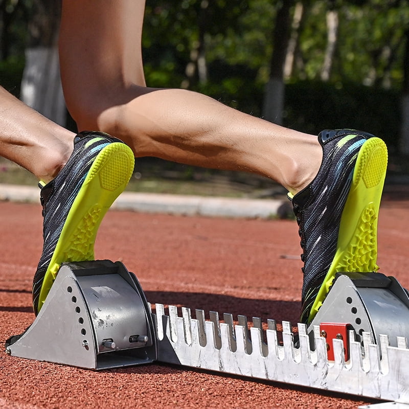 Track Spike Shoe for Men Professional Field and Track Shoes Breathable Running High Jump Racing Shoes