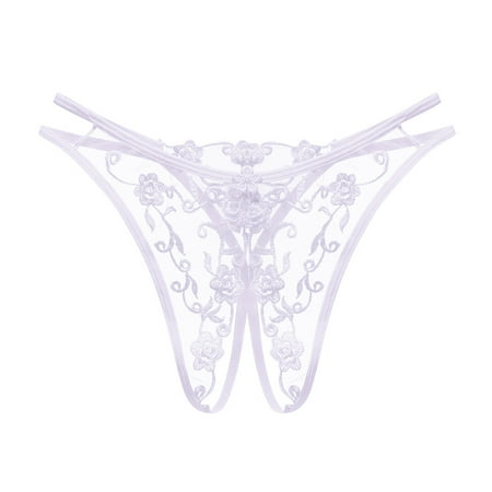 JHLZHS Womens Panties Thong for Men Sexy Open Crotch Pendant Personality Sexy Transparent Lace Pants for Women Women Panties Cotton Crotchless Underwear for Women Plus Size