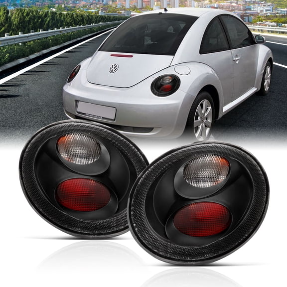 AmeriLite VOLKSWAGEN BEETLE 98-02 TAIL LIGHTS BLACK