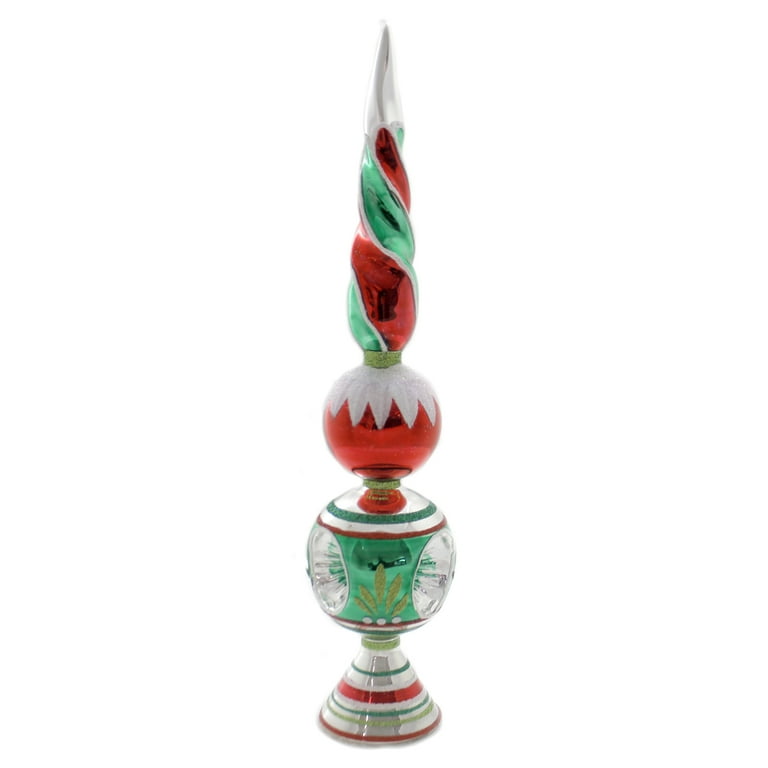 Étoile De Noël Pour Sapin Ho Ho Holly Cheer - Marque Radko - Avec Boule Et Houx