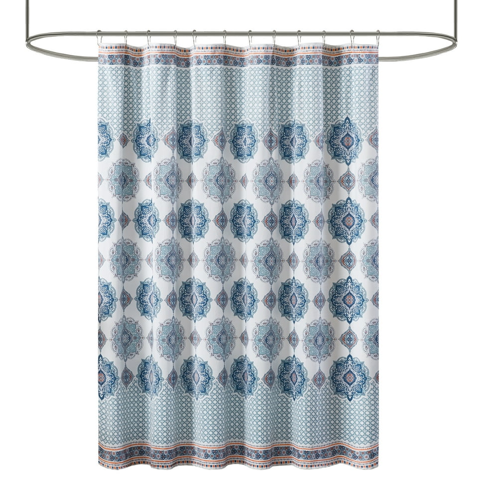 Mainstays Mink Medallion Velvet Printed Polyester Unlined Shower