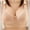 Beige, variant on Ohufall Breathable Bras for Women Cool! Woman's Embroidered Glossy Comfortable Bra Underwear No Rims