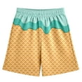 thumbnail image 4 of MIASHUI Shorts à Imprimé Graphique pour Garçons et Filles, Shorts de Plage Décontractés d'Été Confortables, Vert, 5-6 Ans, 4 of 4