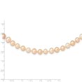 thumbnail image 2 of Auriga Fine Jewelry 14K Yellow Gold 6-7mm Pink Pearl Necklace 16inch for Women, 2 of 5
