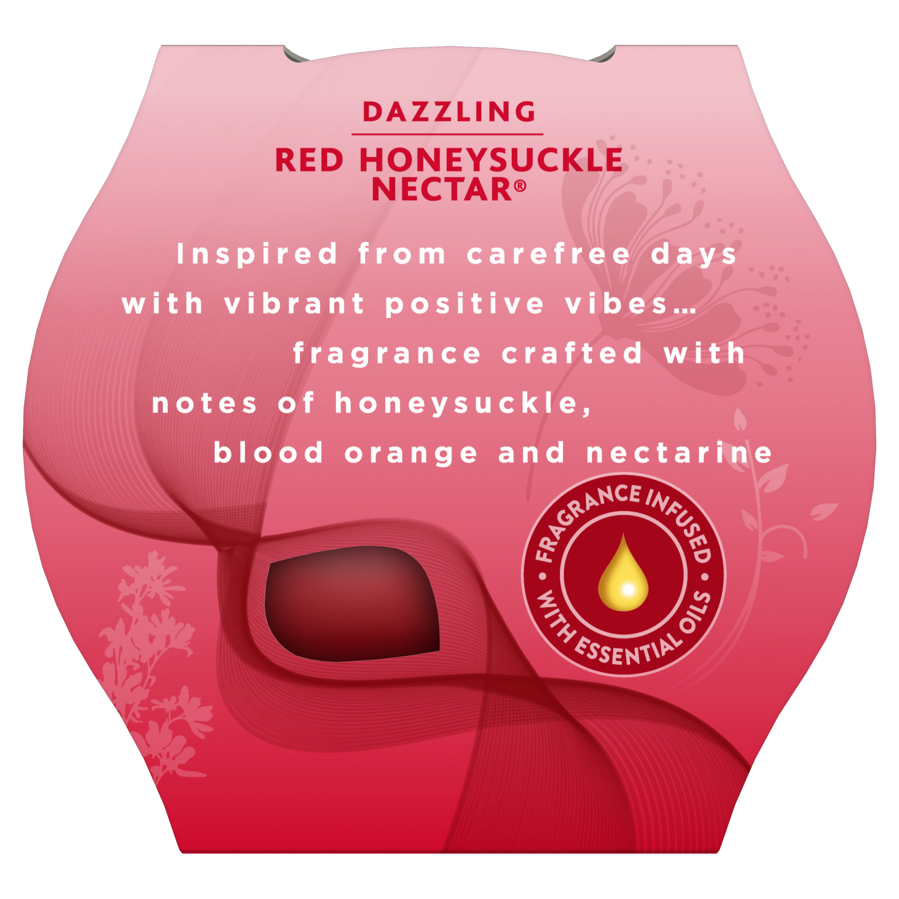 Glade Jar Candle Air Freshener, Red Honeysuckle Nectar, 3.4 oz 