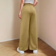thumbnail image 4 of Sweatpants for Girls Open Bottom Soft Athletic Performance Sweatpants Kids Loose Wide Leg Pants with Pockets, 4 of 8