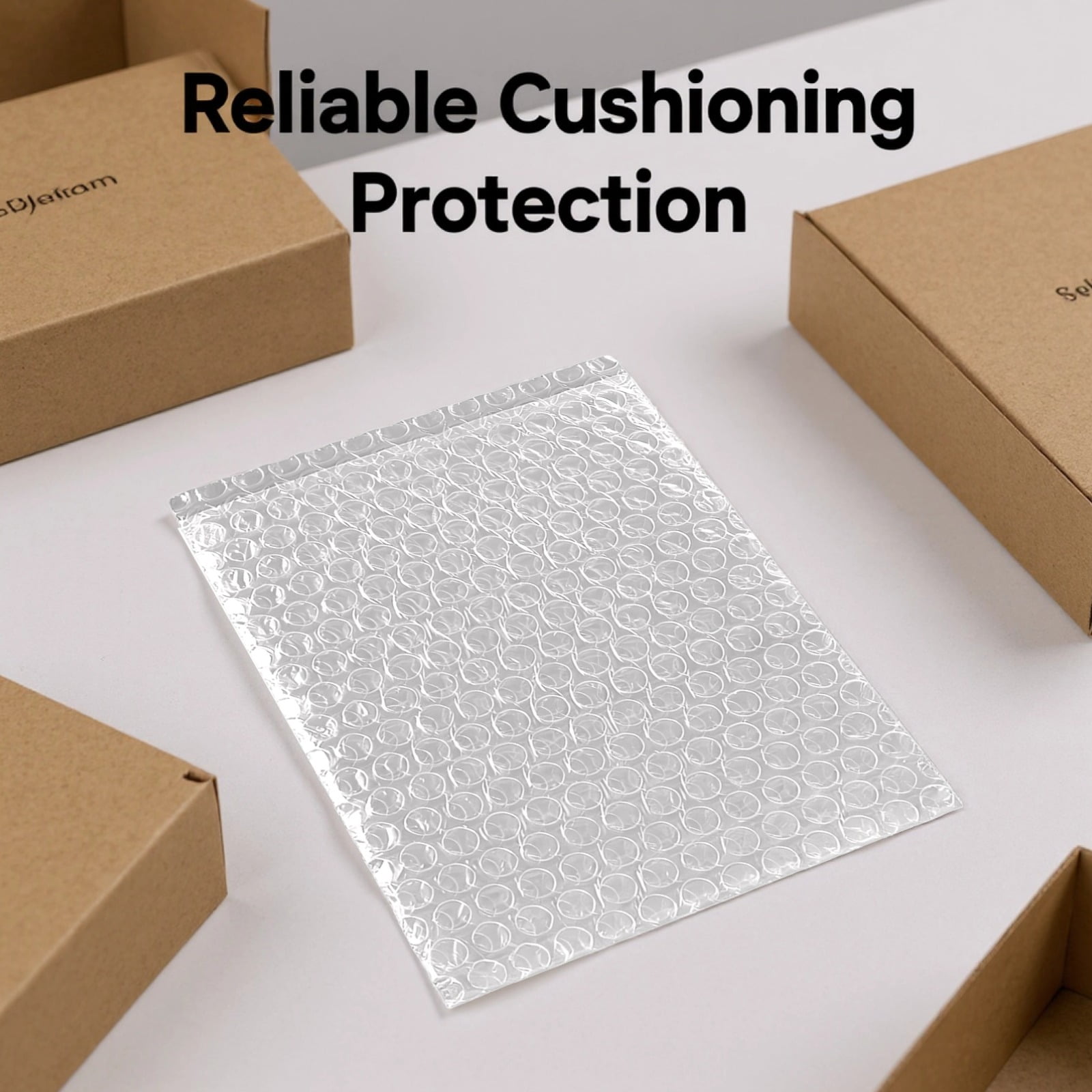 100 Pcs Bubble Cushion Wrap Bags Bulk, 7.9 x 9.8 in / 20 x 25 cm Double Wall Bubble Cushion Wrap Pouches, Clear Protective Bags, Thickening Shockproof Bags for Shipping, Moving