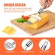 thumbnail image 3 of 2 cortadores de queso de acero inoxidable, cortadores de queso multifuncionales, cortadores de mano, plateados, para cocinar en la cocina, 3 of 7