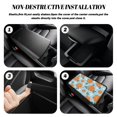 thumbnail image 5 of FUIALDOLG Auto Center Console Cover Pad for Interior, Breathable Storage Pockets on Both Sides Car Center Console Cover for Sedan Car Armrests Storage Cover, Tropical Hibiscus Floral Pattern, 5 of 6