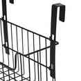 thumbnail image 6 of Household Essentials Over the Door Cut Out Metal Basket, Black, 6 of 8