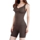 thumbnail image 5 of Body para mujer con control de barriga, moldeador de cuerpo completo sin costuras, ajustable, color marrón, 5 of 6