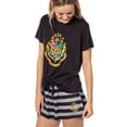 thumbnail image 3 of Harry Potter Womens' Wizarding World Hogwarts Crest Sleep Pajama Set Shorts, 3 of 7