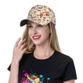 thumbnail image 5 of Honeii Squirrel Nuts Mushroom Print Hat, Women's Baseball Hat Unisex Fit, Baseball Cap,Adjustable One Size, 5 of 6