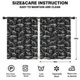 thumbnail image 2 of Blackout Kids Curtains,Black White Dinosaurs Skeletons Pattern Childrens Insulated Curtains Set Of 2,Bedroom Essentials,Toddler Room Decor 42"x54", 2 of 5