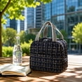 thumbnail image 2 of JHyouerji Large Capacity Insulated Lunch Cooler,Navy Waterproof Oxford Carry Handbag 9x8x6 Inch for Travel Park Office Picnic Food Organizer, 2 of 8