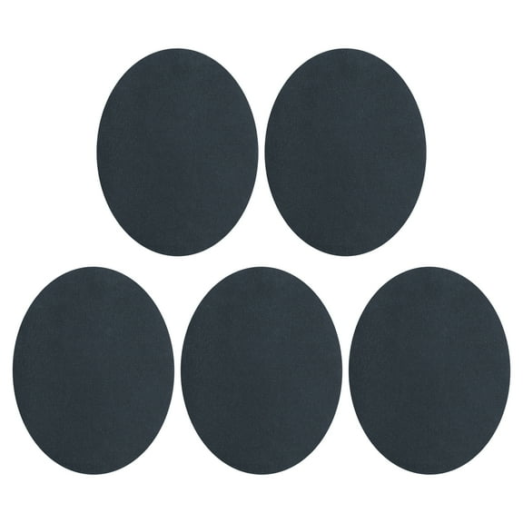 Uxcell 5Pcs Iron-on Patches, Elbow Knee Velvet Patches, Fabric Repair for Clothing Crafts Sweater Pants Shirts, 6x4 Inch Deep Blue