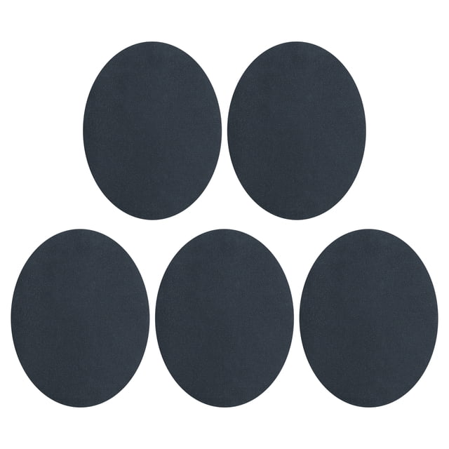 Uxcell 5Pcs Parche de planchar, Parche de terciopelo para codos y rodillas, Reparación de tela para manualidades de ropa, suéteres, pantalones, camisas, 6x4 pulgadas azul profundo