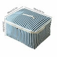 thumbnail image 2 of AUQ Closet Storage Bins,Cartoon Expression Design Zippered Storage Bags,Fun and Practical Quilt Bag,Blue,50*40*25CM,Canvas + PE waterproof layer, 2 of 4