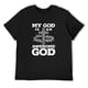 thumbnail image 1 of Playera de Mujer "Mi Dios es un Dios Asombroso" Jesús Cristo - Negro Talla S, 1 of 5
